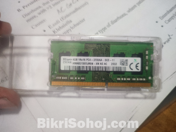 Sk Hynix 4gb 3200 mhz ddr4 ram